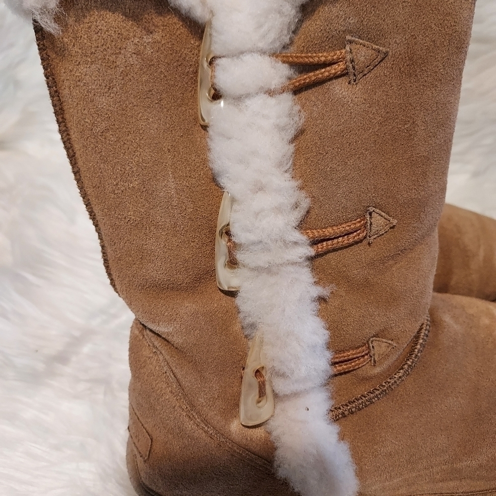 Guide GEAR Womens Suede sherpa snow boots sz 9 - Picture 7 of 11